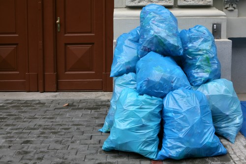 Builders skip filled with construction debris